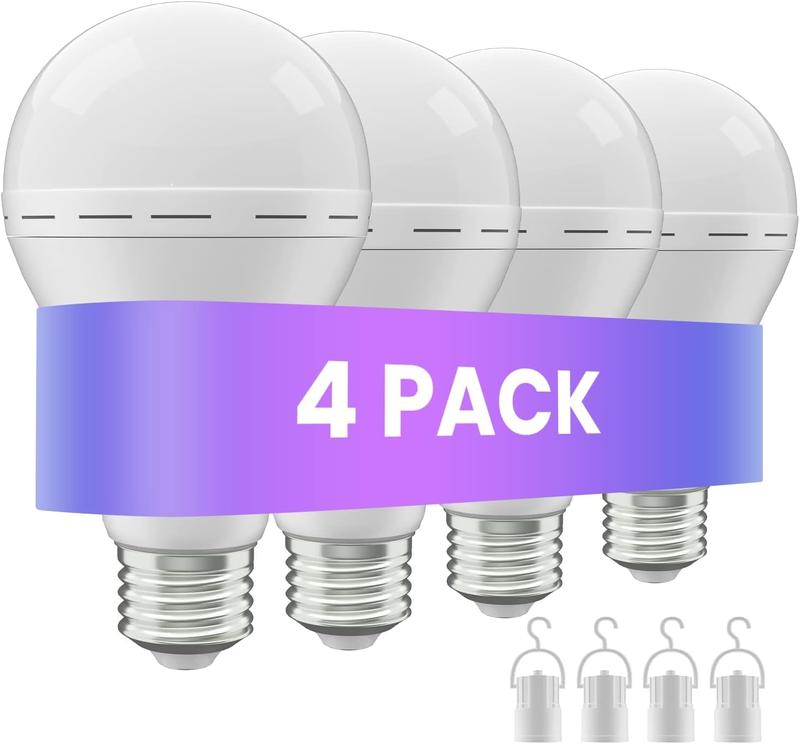 4 Pack Rechargeable Emergency Light Bulbs