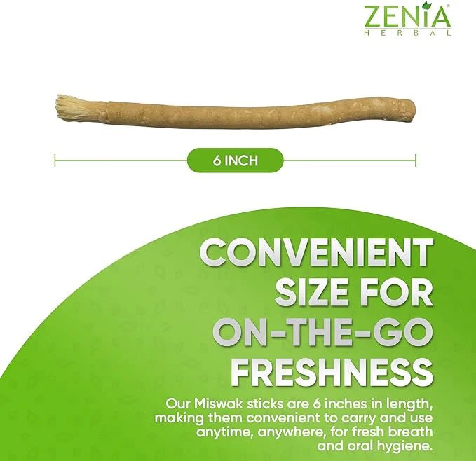 Zenia Natural Miswak Toothbrush 5 Pack