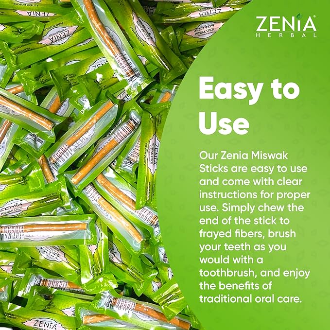 Zenia Natural Miswak Toothbrush 5 Pack