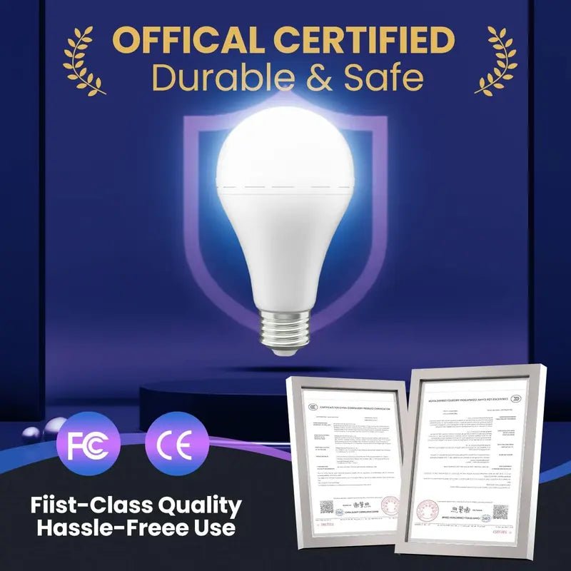 4 Pack Rechargeable Emergency Light Bulbs